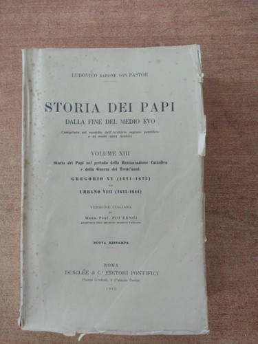 Storia dei papi dalla - fine, del